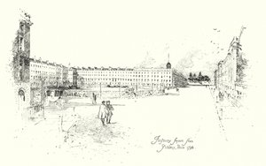 Finsbury Square, a londoni Artillery Place-ről alkotó: Herbert (after) Railton