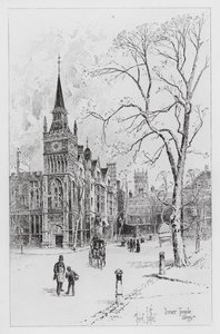 Inner Temple Library (metszet) alkotó: Herbert (after) Railton