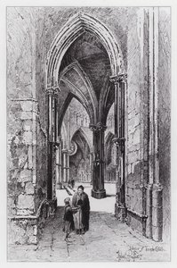 Templomtemplom belseje (metszet) alkotó: Herbert (after) Railton