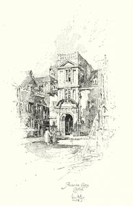 Pembroke College, Oxford (litho) alkotó: Herbert (after) Railton