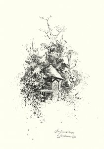 The Summer House, Streatham, 1773 (litho) alkotó: Herbert (after) Railton
