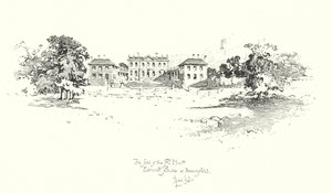 Edmund Burke székhelye, Beaconsfield (litho) alkotó: Herbert (after) Railton
