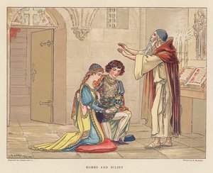 Shakespeare fiataloknak: Júlia (színes litográfia)