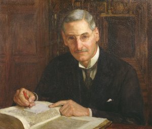Percy Stafford Allen (1869-1933), az oxfordi Corpus Christi College elnökének és Erasmian tudósának portréja alkotó: Herbert Arnould Olivier