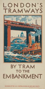 Villamossal a rakpartra alkotó: Herbert Kerr Rooke