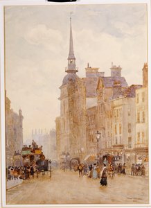 Lenézés a Ludgate-hegyre a Szent Pál lépcsőjéről, 1900