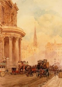 Szent Pál templomkert (akvarell) alkotó: Herbert Menzies Marshall