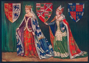 Margaret, walesi hercegnő, 1410. Joice, Lady Tiptoft, 1460, 1926 alkotó: Herbert Norris