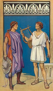 A ráncos Chiton és a Chlamys balra, A Chiton jobbra, 1924.