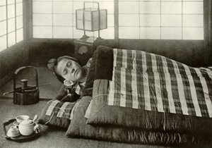 Lefekvés ideje Japánban, 1910. alkotó: Herbert Ponting