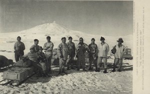 Scotts kapitány déli sarki expedíció. A déli párt 1911. alkotó: Herbert Ponting