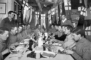 Scott kapitány utolsó születésnapi vacsorája 1911. június 6-án, a „Scott