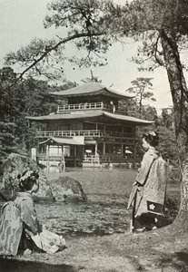 Kinkakuji Az aranypavilon, 1910. alkotó: Herbert Ponting