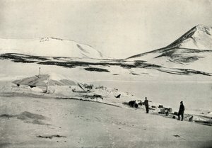 Meares és Demetri a Discovery Hutban, 1911. november 4-én, 1913. alkotó: Herbert Ponting