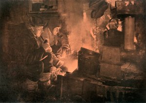 Oates és Meares az istállóban, 1911, 1913 alkotó: Herbert Ponting