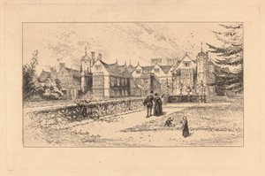 Charlecote a teraszról alkotó: Herbert Railton