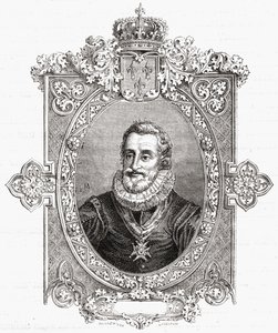 Henri IV, Pannemaker-Ligny metszete, Louis Blanc (1811-82) "Histoire de la Revolution Francaise" című művéből alkotó: Hercule Catenacci