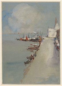 Velence látképe a Giudecca-csatornával alkotó: Hercules Brabazon Brabazon
