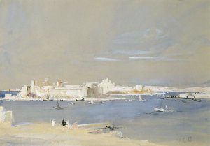The Harbour, Valletta, Málta (wc és testszín színezett papíron)