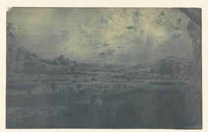 Hegyi völgy bekerített mezőkkel alkotó: Hercules Segers