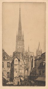 A roueni katedrális tornya, La Fl?che, Rouen