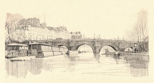 A Pont Neuf a zárakból nézve, 1915