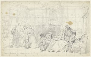 Művészeti elismerés egy régi holland házban Cabinet de tableaux (cím a tárgyon)