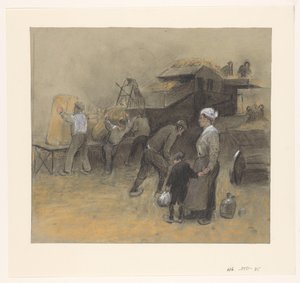 gabona betakarítás alkotó: Herman Heijenbrock (possibly)