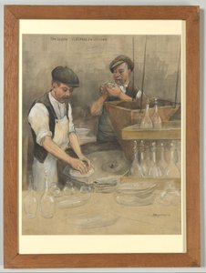 A leerdami üveggyár: felületcsiszolás
