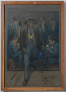 A bányászok aknaketreceket hagynak alkotó: Herman Heijenbrock