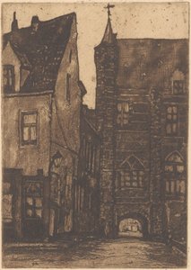 Kilátás a Vleeshuis-ra Antwerpenben