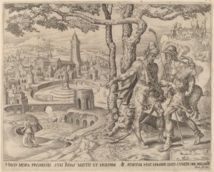 Az adullami Hirah a kölyökkel alkotó: Herman Jansz Muller after Maerten van Heemskerck