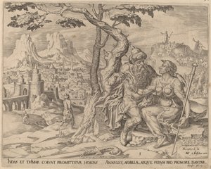 Júda zálogot ad Tamárnak alkotó: Herman Jansz Muller after Maerten van Heemskerck