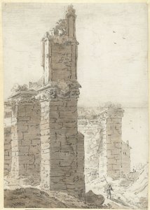 Gótikus templom lebontása alkotó: Herman Saftleven