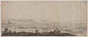 Táj Schenkenschanz faluval, Gelderland, 1600-as évek.