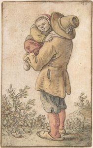 Paraszt gyermekkel, 17. század.