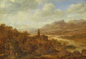 Táj a Rajnával, 1652