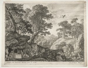 Táj Sts. Paul és Anthony. alkotó: Herman van Swanevelt