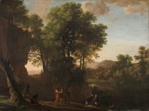 Táj az eunuch keresztségével alkotó: Herman van Swanevelt