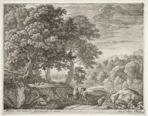 A repülés Egyiptomba, c. 1652-1654. alkotó: Herman van Swanevelt