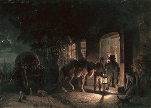 A kocsma előtt, 1843