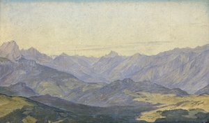 Mountain Valley Oberbayernben, 1829 (olaj, papír)
