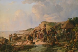 A halász hazatérése Probsteierben, 1837