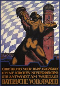 keresztények! Lebontja-e a Spartacus a templomaitokat, 1919 alkotó: Hermann Keimel