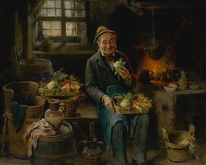 Öreg a konyhában, 1875.
