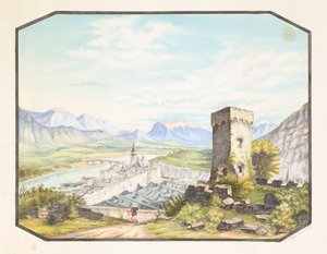 Rattenberg, Tirol, kb. 1858-1882.