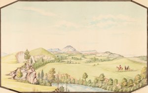 A Wichita-hegység a Medicine Bluffból, az indiai területről, 1867.