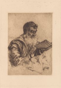 Imádkozó zsidó ember alkotó: Hermann Struck (signed by artist)