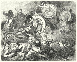 Epaminondas megmentette Pelopidas életét a mantineai csatában, ie 385-ben