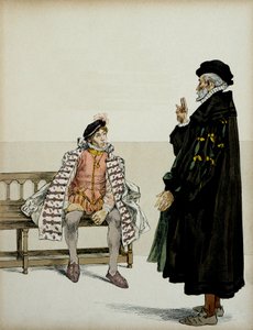 Henrik IV (1553-1610) professzora, La Gaucherie előtt. Hermann Vogel (1856-1918) illusztrációja a „" Henri IV"-ben alkotó: Hermann Vogel